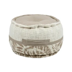 Coussin de sol rond coton haut (40 x 30 cm) Hemera Taupe