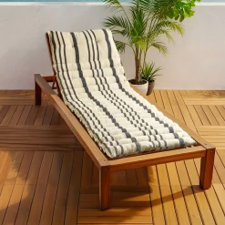 Coussin de transat enroulable (180 x 60 cm) Nautira Gris ardoise