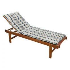 Coussin de transat enroulable (180 x 60 cm) Nautira Bleu marine