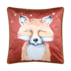 Coussin enfant carré (40x40 cm) Ferdinand Rouge