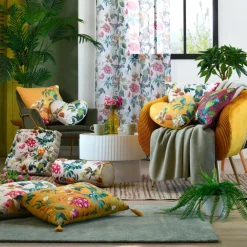 Coussin polochon coton (20x45 cm) Emmy Multicolore