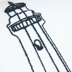 Coussin Rectangulaire (40 x 60 cm) Bordemer Blanc