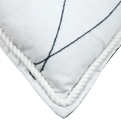 Coussin Rectangulaire (40 x 60 cm) Bordemer Blanc