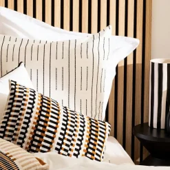 Coussin rectangulaire brodé (30 x 50 cm) Jangwa Beige