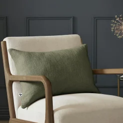 Coussin rectangulaire coton (40 x 60 cm) Sixtine Vert romarin