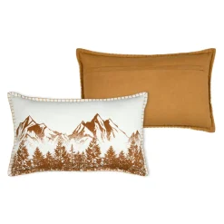 Coussin rectangulaire coton (35 x 60 cm) Wildforest Camel
