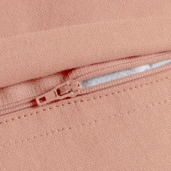 Coussin rectangulaire coton (40 x 60 cm) Pixel franges Rose pêche