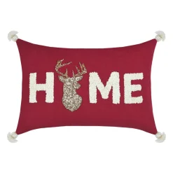 Coussin rectangulaire coton (35 x 50 cm) Finna Rouge