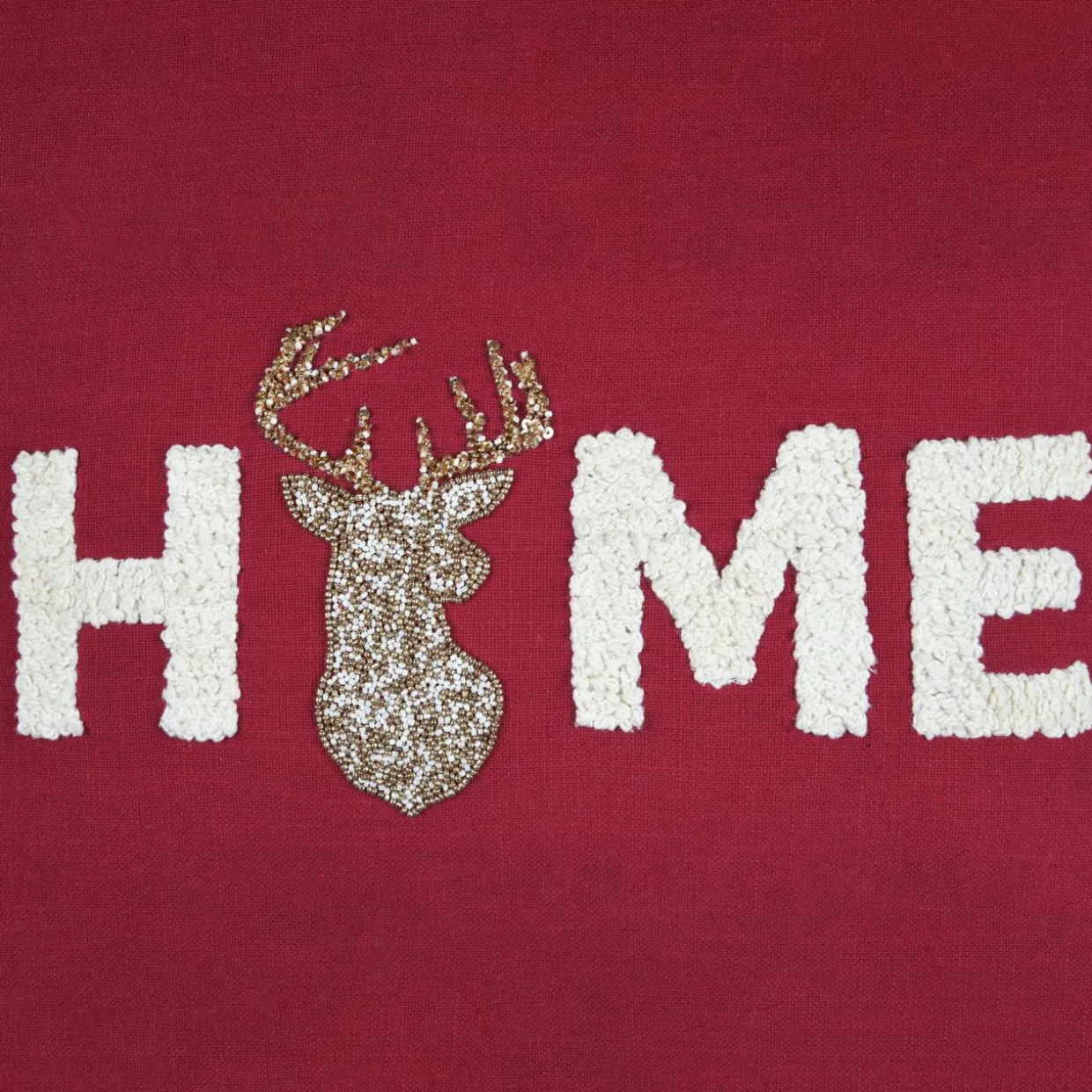 Coussin rectangulaire coton (35 x 50 cm) Finna Rouge