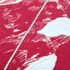 Coussin rectangulaire coton (30 x 50 cm) Villard Rouge