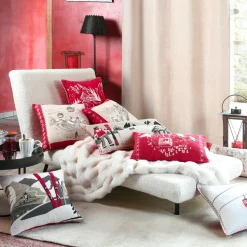 Coussin Rectangulaire Coton (35 x 60 cm) Villard Ecru