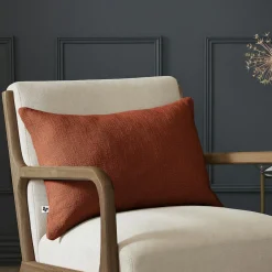 Coussin rectangulaire coton (40 x 60 cm) Sixtine Terracotta