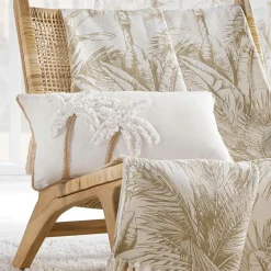 Coussin rectangulaire coton (30 x 50 cm) Sahara Ecru