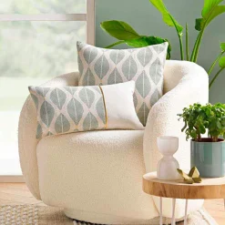 Coussin rectangulaire coton (30 x 50 cm) Maho Vert sauge