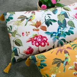 Coussin rectangulaire coton (40 x 60 cm) Emmy Blanc