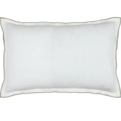 Coussin rectangulaire coton (40 x 60 cm) Helios Blanc