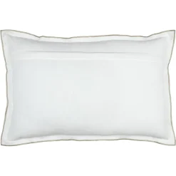Coussin rectangulaire coton (40 x 60 cm) Helios Blanc