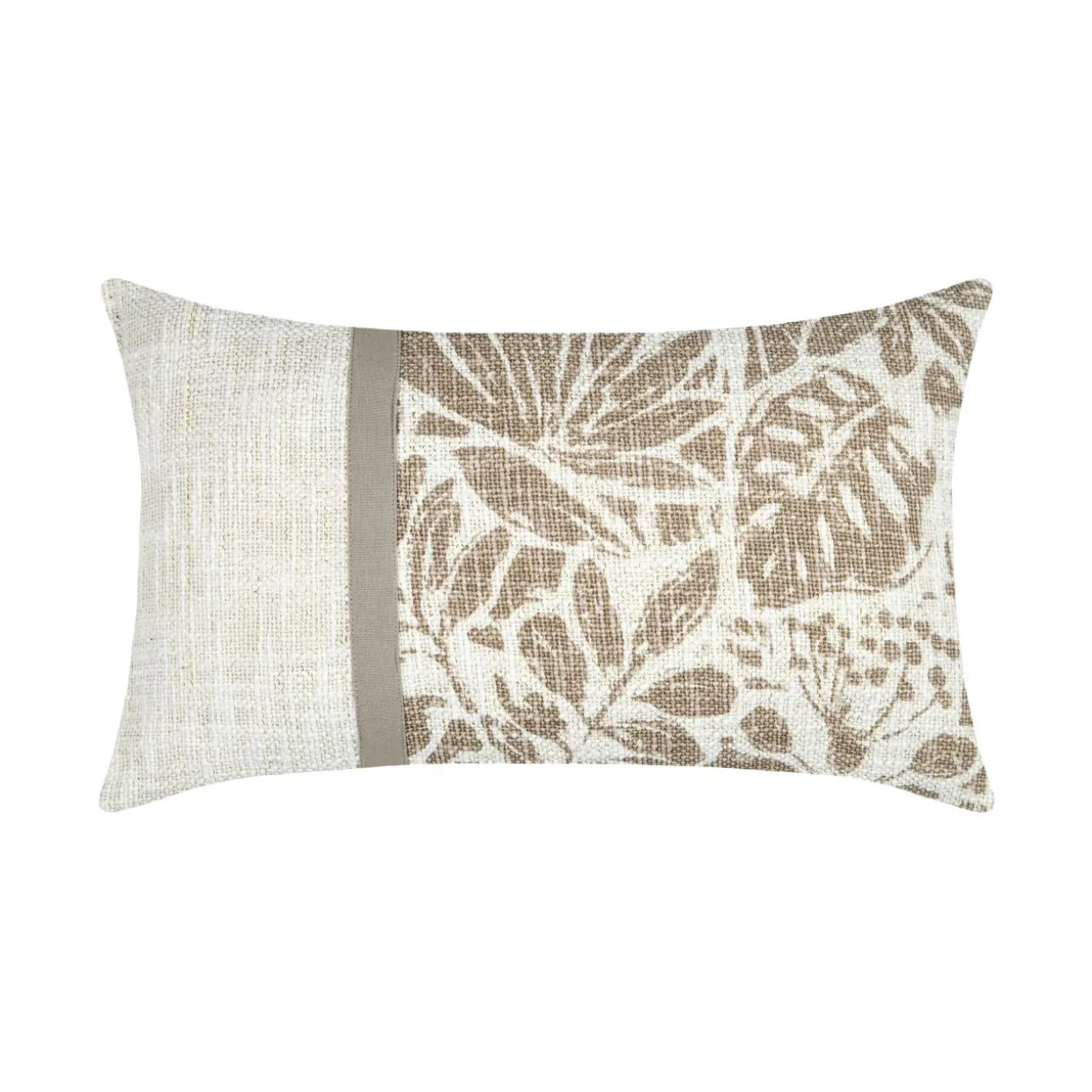 Coussin rectangulaire coton (30 x 50 cm) Hemera Taupe