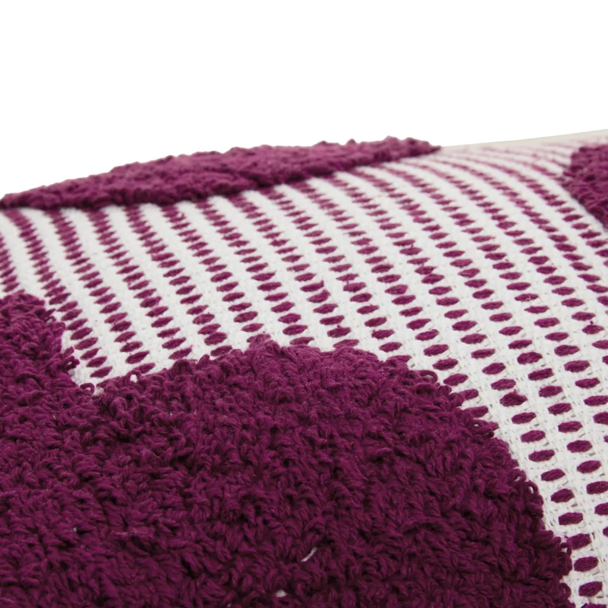 Coussin rectangulaire coton (38 x 58 cm) Poppy Violet