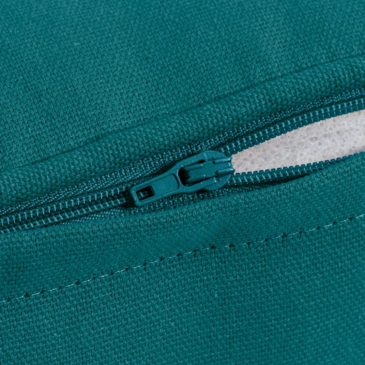 Coussin rectangulaire coton (30 x 50 cm) Pixel Bleu canard