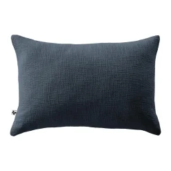 Coussin rectangulaire coton (40 x 60 cm) Sixtine Bleu nuit