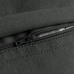 Coussin rectangulaire coton (40 x 60 cm) Pixel franges Gris anthracite