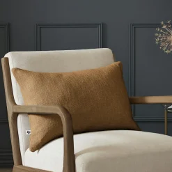 Coussin rectangulaire coton (40 x 60 cm) Sixtine Camel