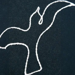 Coussin rectangulaire coton (40 x 60 cm) Bordemer Bleu jeans