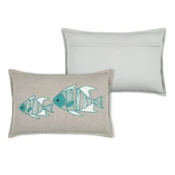 Coussin rectangulaire en coton (35 x 50 cm) Barbade Beige