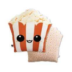 Coussin rectangulaire enfant coton (40 x 42 cm) Fresh popcorn Rouge