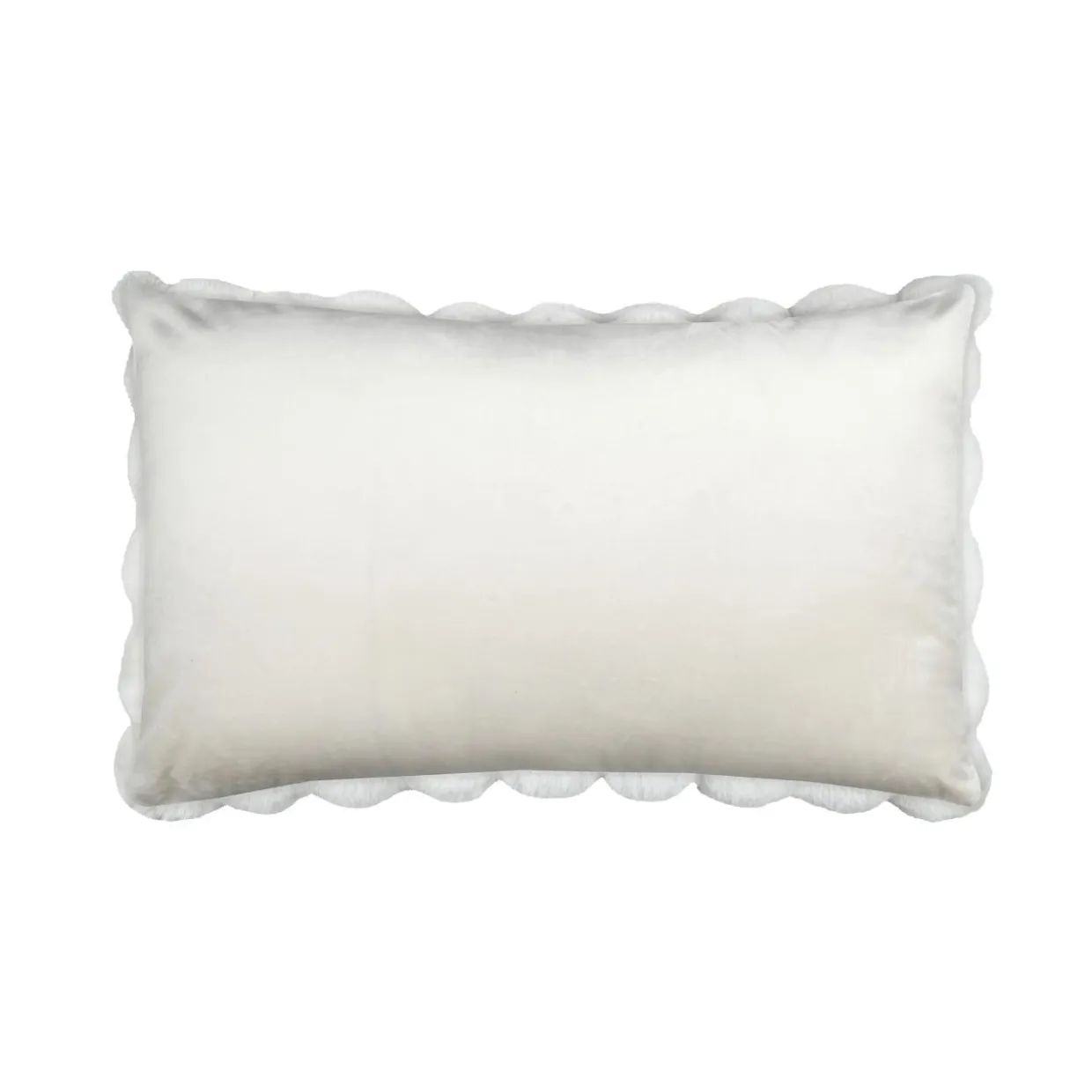 Coussin rectangulaire fausse fourrure (50 x 80 cm) Nebraska Ecru