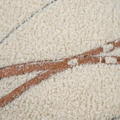 Coussin rectangulaire fausse fourrure (30 x 50 cm) Wildforest Ecru