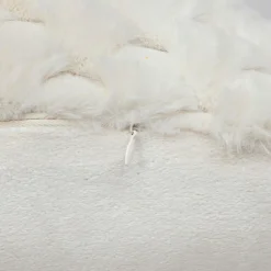 Coussin rectangulaire fausse fourrure (38 x 58 cm) Adriel Beige