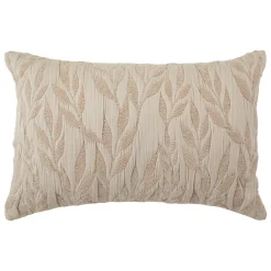 Coussin rectangulaire gaze de coton (38 x 58 cm) Letho Beige