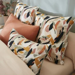 Coussin rectangulaire gaze de coton (40 x 60 cm) Mathilda Multicolore