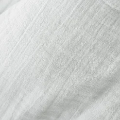 Coussin rectangulaire gaze de coton (40 x 60 cm) Gaïa Gris nuage