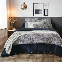 Coussin rectangulaire gaze de coton (40 x 60 cm) Elya Violet