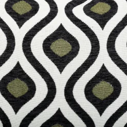 Coussin rectangulaire polycoton (35 x 58 cm) Twist Noir