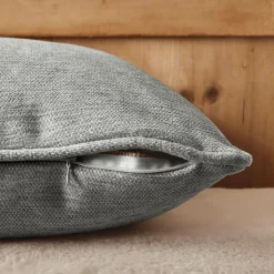 Coussin rectangulaire tissé (40 x 60 cm) Magnus Gris titane