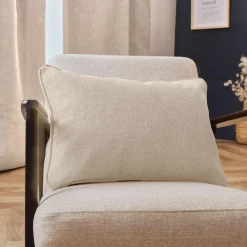 Coussin rectangulaire tissé (40 x 60 cm) Alba Beige grège