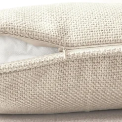 Coussin rectangulaire tissé (40 x 60 cm) Alba Beige grège