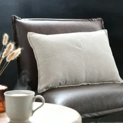 Coussin rectangulaire velours (40 x 60 cm) Dandy Beige