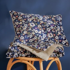 Coussin rectangulaire velours (40 x 60 cm) Dolores Bleu