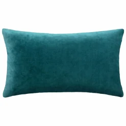 Coussin rectangulaire velours (30 x 50 cm) Dolce Bleu canard