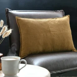 Coussin rectangulaire velours (40 x 60 cm) Dandy Camel