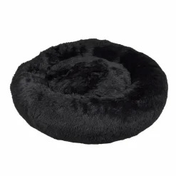 Coussin rond apaisant pour chat et chien Fluffy D95 cm Noir