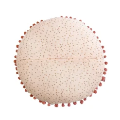 Coussin rond enfant coton (40 cm) Forêt enchantée Multicolore