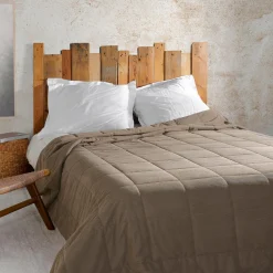 Couvre lit matelassé (250 x 260 cm) Vercors Taupe