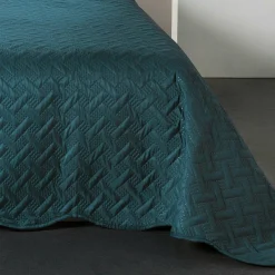 Couvre-lit et taie d'oreiller (180 x 240 cm) Californie Bleu