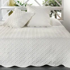 Couvre-lit et taies d'oreiller (250 x 260 cm) Californie Beige